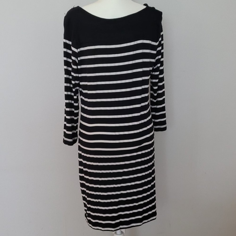 Allen B.- Stripe Women Dress- Large